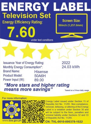 Hisense 50" Class A6 Series LED 4K UHD Smart Google TV
