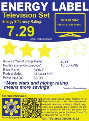 Sony | 43" | X75K | 4K Ultra HD | High Dynamic Range (HDR) | Smart TV (Google TV)