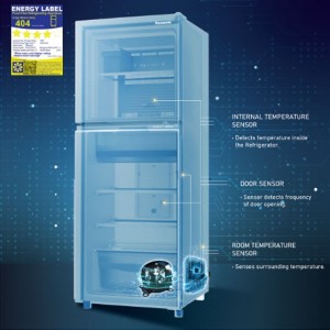 Panasonic- 2-Door Top Freezer No-Frost Deluxe Refrigerator